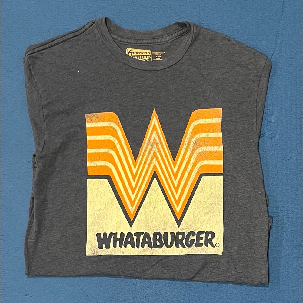 American Roadtrip Retro Brand Whataburger Logo Tee